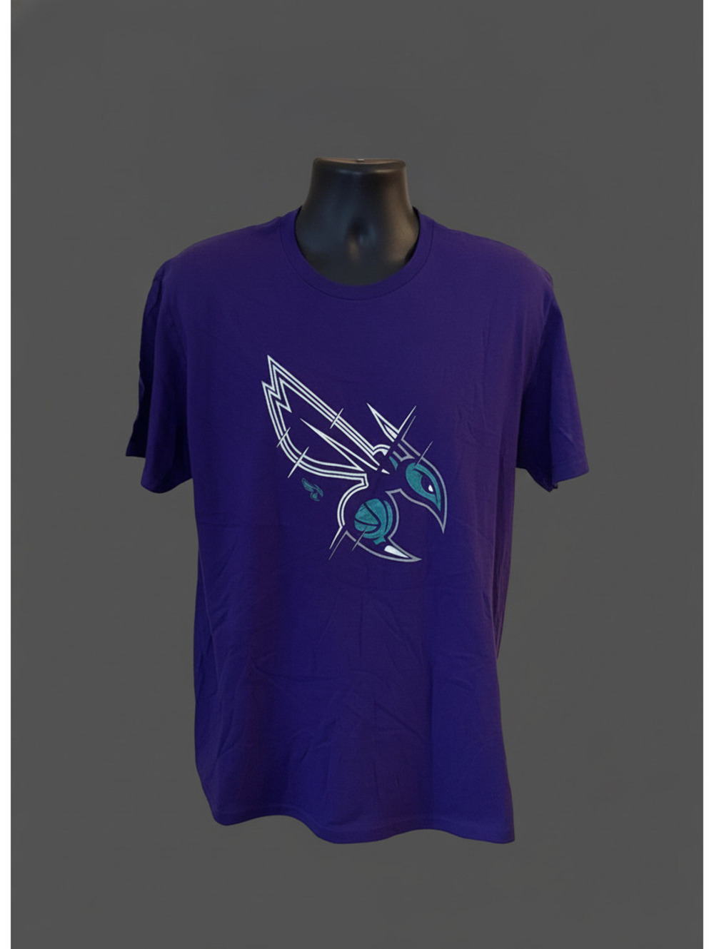 CHARLOTTE HORNETS Fanatics Purple Graphic T-Shirt Size Large